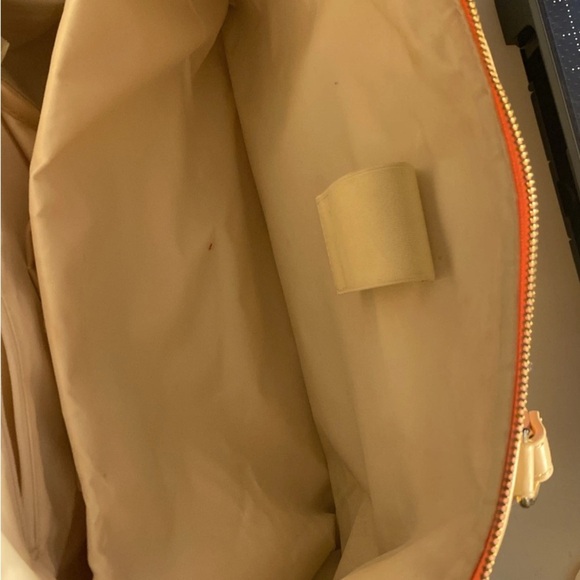 Spartina 449 Tech Tote Honey Horn Handbag Shoulder Strap Padded Vinyl Interior - Picture 8 of 15